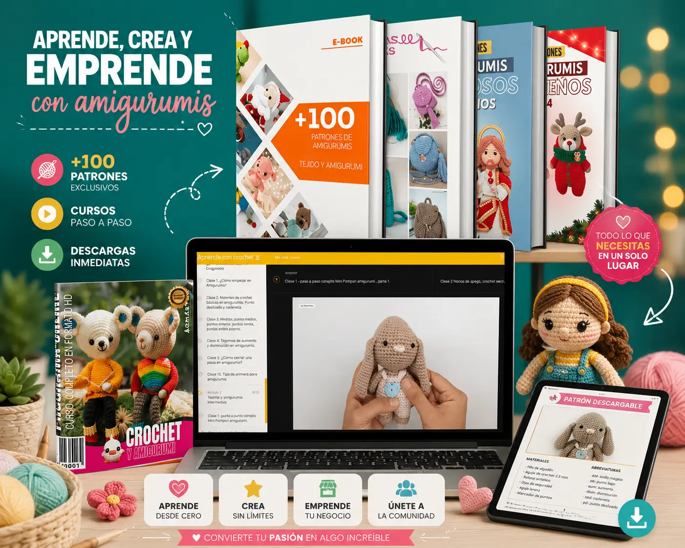 Curso de Crochet y Amigurumi: Crea y Vende desde Casa